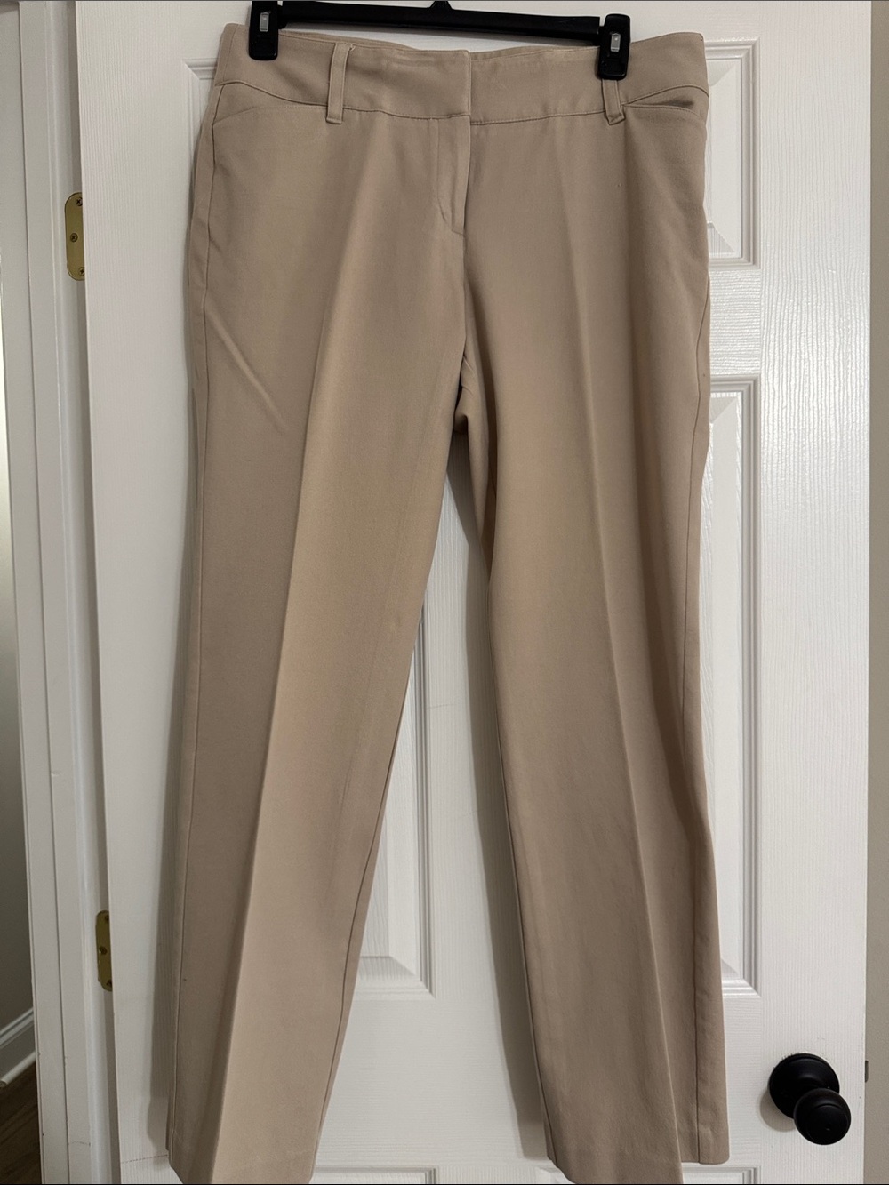Caslon Women’s Khaki Straight-Leg Chinos